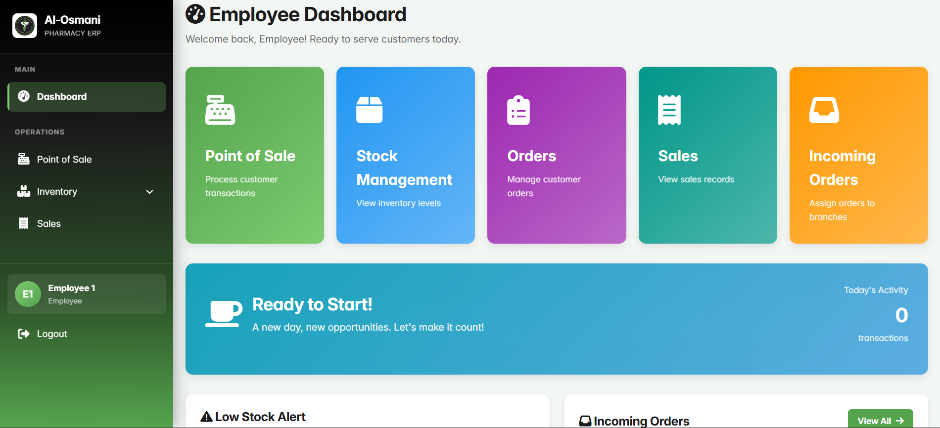 Al-Osmani Full ERP System - Screenshot 2