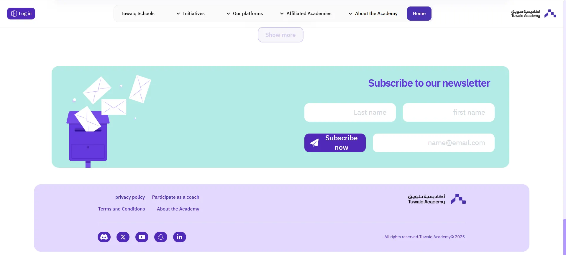 Tuwaiq Academy Website Design - Screenshot 8