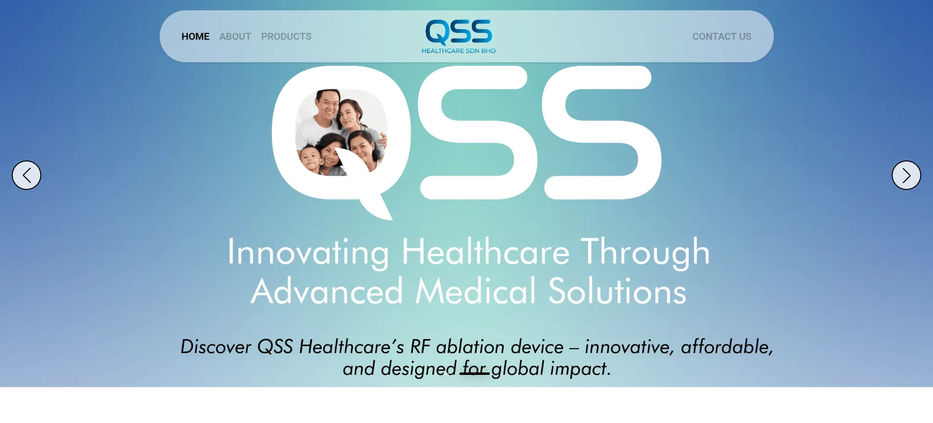 QSS Healthcare Dynamic Website - Screenshot 2